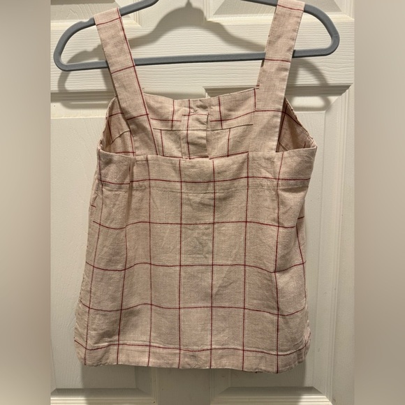 MNG mango Cream and Red Boxy Crop Top - Picture 7 of 13